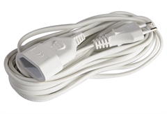 Προέκταση Καλωδίου Διπολική Eurolamp 2x0.75mm 5m Λευκή