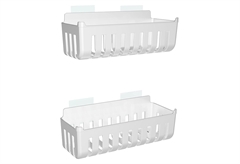 Εταζέρα Μπάνιου Aquasanit Molly Λευκό 2τμχ