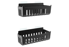 Εταζέρα Μπάνιου Aquasanit Molly Μαύρο 2τμχ