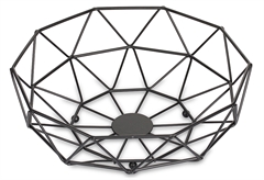 Φρουτιέρα Nava Misty Φ28x10cm Μαύρη
