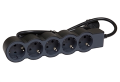 Πολύπριζο Legrand 5 Θέσεων Σούκο 1.5m Μαύρο