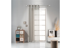 Κουρτίνα Pierre Cardin Crep 270x140cm με Τρουκς Καφέ