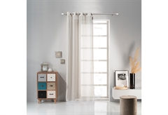 Κουρτίνα Pierre Cardin Crep 270x140cm με Τρουκς Μπεζ