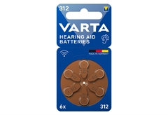Σετ Μπαταρίες Ακουστικών Βαρηκοΐας Varta Τύπου 312 6τμχ