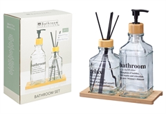 Σετ Μπάνιου Ντισπένσερ με Αρωματικό & Βάση