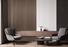 Ηχοαπορροφητικό Πάνελ Τοίχου Quanti Walnut Oak 244x52cm 18mm 1.27m²