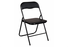 Καρέκλα Πτυσσόμενη M45xΠ44xΥ78cm Μαύρη