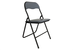 Καρέκλα Πτυσσόμενη M45xΠ44xΥ78cm Γκρι/Μαύρη