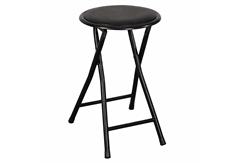 Σκαμπό Πτυσσόμενο Φ30x45cm Μαύρο