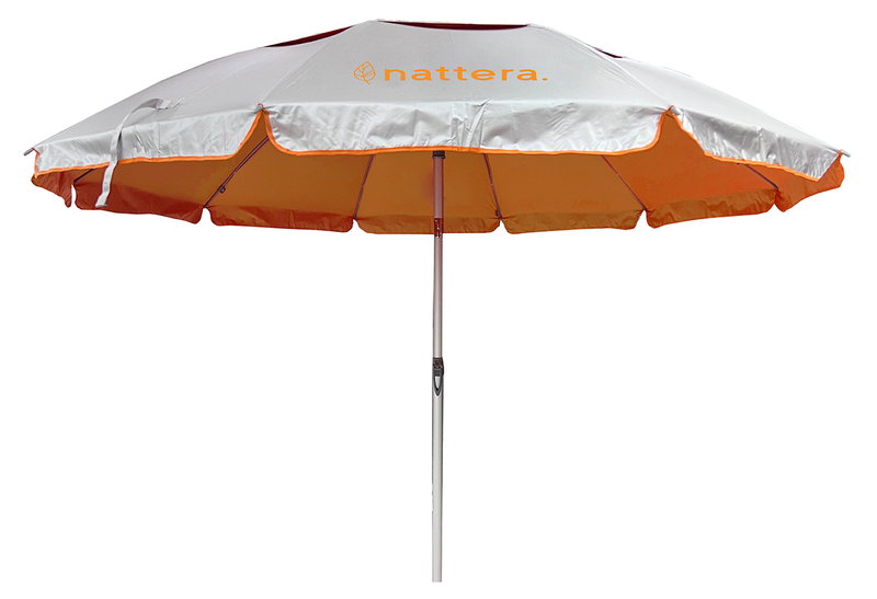 Ομπρέλα Παραλίας Nattera Φ220cm Πορτοκαλί