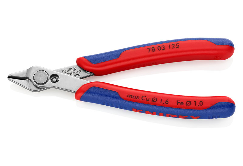 Πλαγιοκόπτης Ηλεκτρικών Knipex 125mm με Ίσιο Κόψιμο