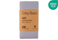 Σεντόνι Διπλό Ionion Cosy Basic Grey 270x240cm