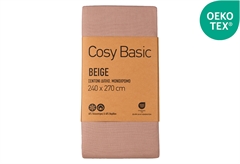 Σεντόνι Διπλό Ionion Cosy Basic Beige 270x240cm