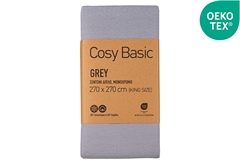 Σεντόνι Υπέρδιπλο Ionion Cosy Basic Grey 270x270cm