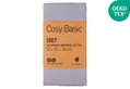 Σετ Μαξιλαροθήκες Ionion Cosy Basic 72x52cm Grey 2τμχ