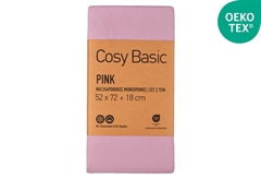 Σετ Μαξιλαροθήκες Ionion Cosy Basic 72x52cm Pink 2τμχ