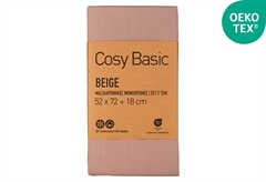 Σετ Μαξιλαροθήκες Ionion Cosy Basic 72x52cm Beige 2τμχ