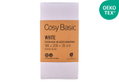 Σεντόνι Υπέρδιπλο Ionion Cosy Basic White με Λάστιχο Μ200xΠ180xΥ35cm