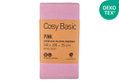 Σεντόνι Υπέρδιπλο Ionion Cosy Basic Pink με Λάστιχο Μ200xΠ180xΥ35cm