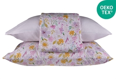 Σετ Σεντόνια & Μαξιλαροθήκη για Μονό Κρεβάτι Ionion Cosy Basic Florish με Λάστιχο