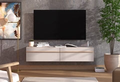 Έπιπλο Τηλεόρασης Επιτοίχιο Forma Ideale Arles Cashmere M154xΠ41.5xY32cm