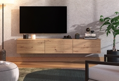 Έπιπλο Τηλεόρασης Επιτοίχιο Forma Ideale Royan Natural M192xΠ41.5xY32cm