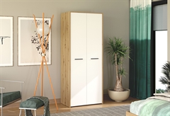 Ντουλάπα Ρούχων Δίφυλλη Forma Ideale Varadero Μ81xΠ53xΥ204cm Λευκή