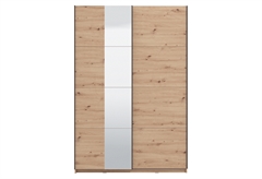 Ντουλάπα Ρούχων Δίφυλλη Συρόμενη Gard M146xΠ61xY218cm Natural