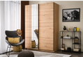 Ντουλάπα Ρούχων Δίφυλλη Συρόμενη Gard M146xΠ61xY218cm Natural