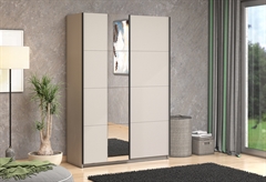 Ντουλάπα Ρούχων Δίφυλλη Συρόμενη Forma Ideale Gard M146xΠ61xY218cm Cashmere