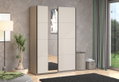 Ντουλάπα Ρούχων Δίφυλλη Συρόμενη Gard M146xΠ61xY218cm Cashmere