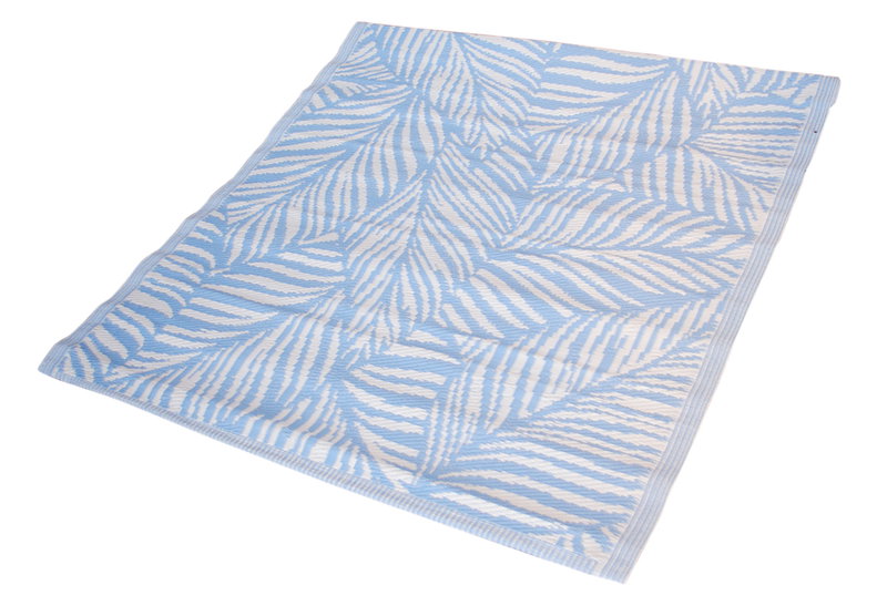 Χαλί Εξωτερικού Χώρου Plastona Blue Leaves 180x120cm