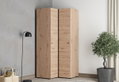 Ντουλάπα Ρούχων Δίφυλλη Γωνιακή Nevis M95xΠ90xY207.5cm Natural