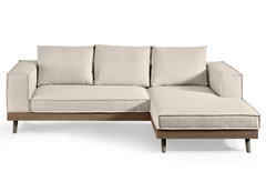 Καναπές Γωνιακός Interium Siena Δεξιά Γωνία Μπεζ 257x170cm