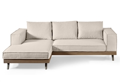 Καναπές Γωνιακός Interium Siena Αριστερή Γωνία Μπεζ 257x170cm