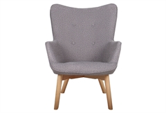 Πολυθρόνα Liberta Navona Μ82xΠ72xΥ94cm Ανοιχτό Γκρι