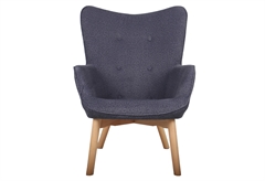 Πολυθρόνα Liberta Navona Μ82xΠ72xΥ94cm Γκρι