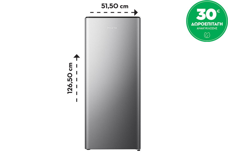 Hisense RR220D4BDE Ψυγείο Μονόπορτο