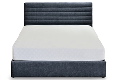 Κρεβάτι Διπλό Interium Palma Σκούρο Μπλε για Στρώμα 200x160cm