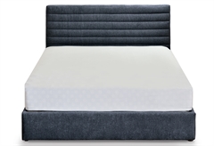 Κρεβάτι Διπλό Interium Palma με Αποθηκευτικό Χώρο Σκούρο Μπλε για Στρώμα 200x160cm