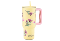 Ποτήρι Θερμός Nava We Care 900ml Cream Floral