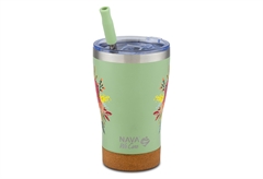 Ποτήρι Θερμός Nava We Care 400ml Green Floral