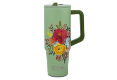 Ποτήρι Θερμός Nava We Care 900ml Green Floral