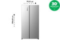 Hisense RS3P558NEIE Ψυγείο Ντουλάπα