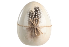 Διακοσμητική Φιγούρα Eglo Living Sendayan 11.7cm Κρεμ