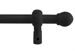 Κουρτινόξυλο Central Home Amalfi Φ28mm 200cm Ματ Μαύρο