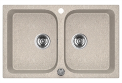 Σετ Νεροχύτης Paxton με Μπαταρία 76x48cm Μπεζ