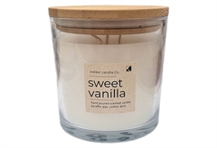 Αρωματικό Κερί Sweet Vanilla 10x10cm σε Βάζο με Καπάκι