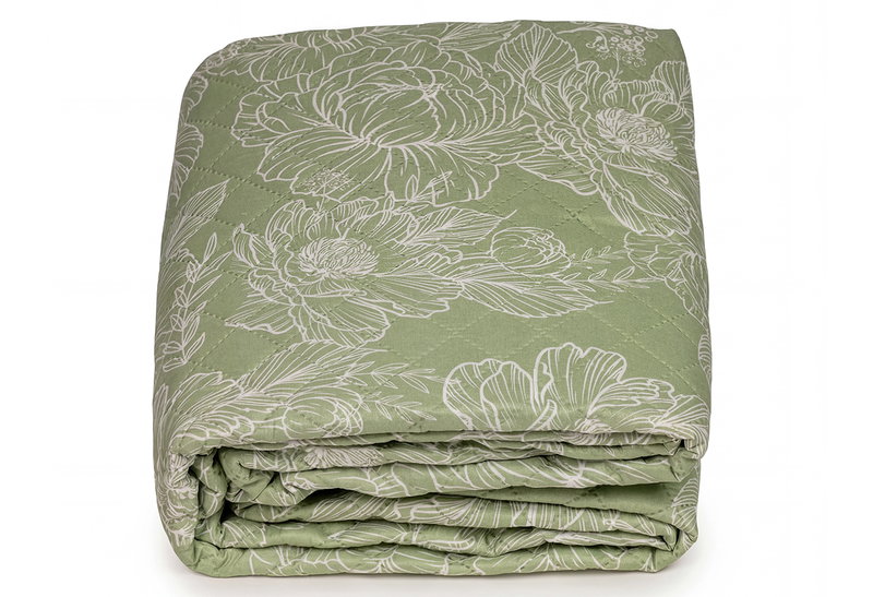 Κουβερλί Διπλό Zakartex Mint Bloom 230x220cm