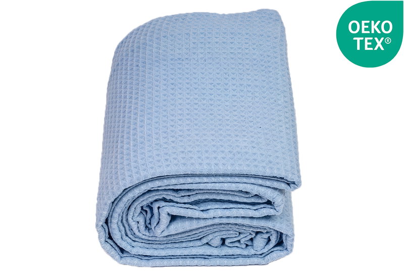 Κουβέρτα Πικέ Μονή Zakartex Ice Blue 240x160cm